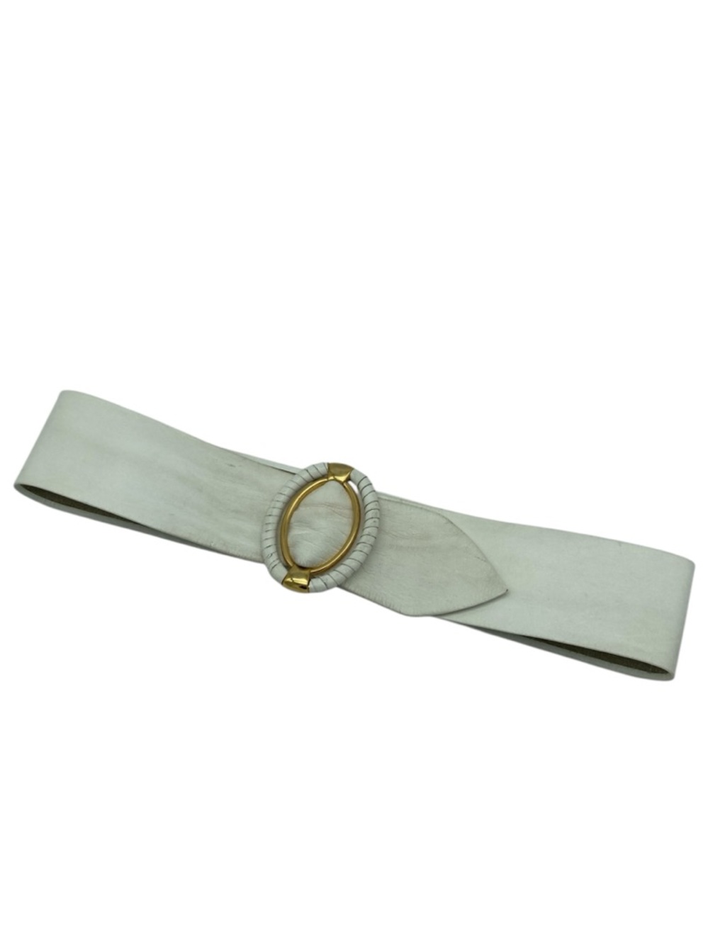 Unbranded Vintage Oval Buckle Leather Sash Belt